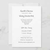 Invitation Fête De Réception De Mariage À Hawaii (Dos)