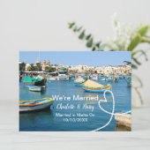 Invitation Fête De Réception De Mariage À Malte (Debout devant)