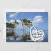 Invitation Fête De Réception De Mariage À Maurice (Devant)