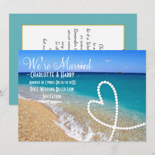 Invitation Fête de Réception de Mariage Après-Mariage Scène d