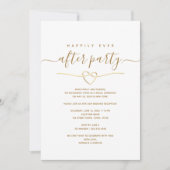 Invitation Fête de réception de mariage Happily Ever After (Devant)
