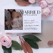 Invitation Fête de réception de mariage moderne 4 photo