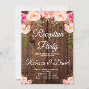 Invitation Fête de réception, dîner de réception