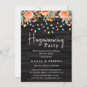 Invitation Fête de réchauffement ménager Accueil Sweet Home