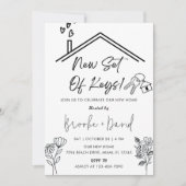 Invitation Fête de réchauffement ménager Nouveau jeu de clés (Devant)