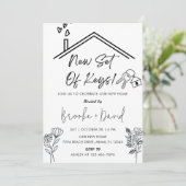 Invitation Fête de réchauffement ménager Nouveau jeu de clés (Debout devant)