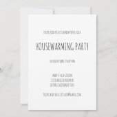 Invitation FÊTE DE RÉCHAUFFEMENT Porte de jardin Doodle tiré (Dos)