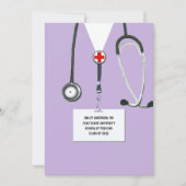 Invitation Fête de remise de diplôme de médecin (Devant)