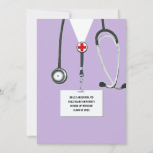 Invitation Fête de remise de diplôme de médecin