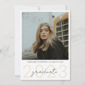 Invitation Fête de remise de diplôme moderne simple avec 2 ph (Devant)