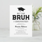 Invitation Fête de Remise de Diplôme Sans Blague Mec (Debout devant)