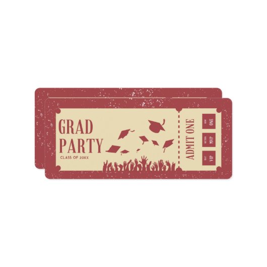 Invitation Fête de remise de diplômes (Devant/Arrière en situation)