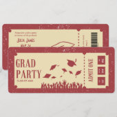 Invitation Fête de remise de diplômes (Devant / Derrière)