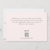 Invitation Fête de remise de diplômes avec arche de couleur v (Dos)