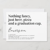 Invitation Fête de Remise de Diplômes avec une Typographie Dr (Devant)
