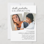 Invitation Fête de remise de diplômes conjointe moderne avec (Devant)