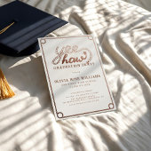 Invitation Fête de remise de diplômes de photo occidental rus