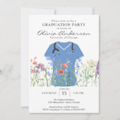 Invitation Fête de remise de diplômes d'infirmière (Devant)