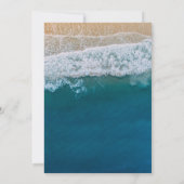 Invitation Fête de remise de diplômes Élégante Océan Bleu Pla (Dos)