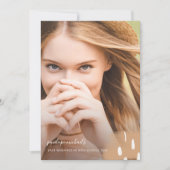 Invitation Fête de remise de diplômes moderne avec éclaboussu (Devant)