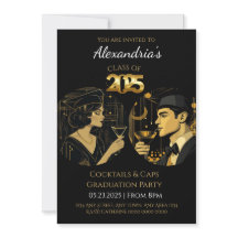 Fête de remise des diplômes 2025 Black Gold Cockta