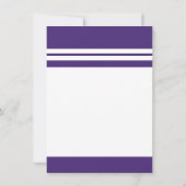 Invitation Fête de remise des diplômes 2026 Simple Violet (Dos)