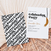 Invitation Fête de remise des diplômes à pompon