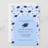 Invitation Fête de remise des diplômes avec photo de script b (Dos)