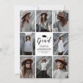 Invitation Fête de remise des diplômes avec un élégant collag (Devant)