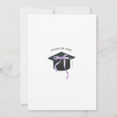 Invitation Fête de remise des diplômes avec un nœud coquet vi (Dos)