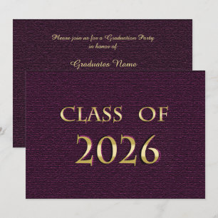 Invitation Fête de remise des diplômes de la promotion 2026 c