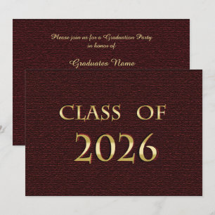 Invitation Fête de remise des diplômes de la promotion 2026 M