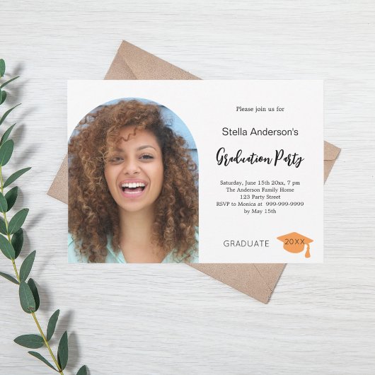 Invitation Fête de remise des diplômes de l'arc photographiqu