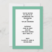 Invitation Fête de remise des diplômes de l'école de médecine (Dos)