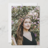 Invitation Fête de remise des diplômes de photo d'eucalyptus (Dos)