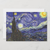 Invitation Fête de remise des diplômes de Starry Night (Dos)