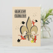 Invitation Fête de remise des diplômes d'écrevisses de Cajun (Debout devant)