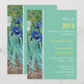 Invitation Fête de remise des diplômes des fleurs du jardin v (Devant / Derrière)