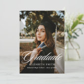 Invitation Fête de remise des diplômes du script des diplômés (Debout devant)