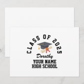 Invitation Fête de remise des diplômes du secondaire (Devant / Derrière)