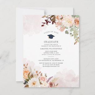 Invitation Fête de remise des diplômes florale 2026