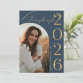 Invitation Fête de remise des diplômes photo d'arche promotio (Debout devant)