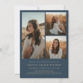 Invitation Fête de remise des diplômes photo d'arche promotio (Dos)