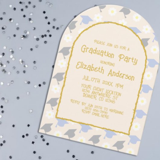 Invitation Fête de remise des diplômes Rétro Pêche