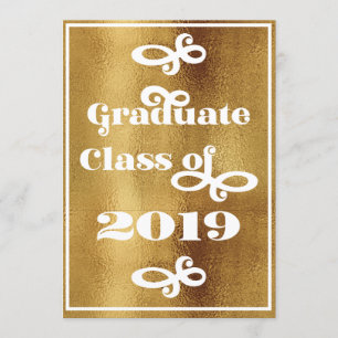 Invitation Fête de remise des diplômes Rétro Promotion 2019