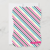 Invitation Fête de remise des diplômes rose d'or de lumières (Dos)