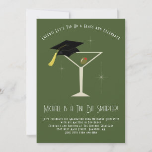 Invitation Fête de remise des diplômes Tini Bit Smarter Bar à