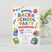 Invitation Fête de rentrée scolaire (Debout devant)