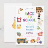 Invitation Fête de rentrée scolaire (Devant / Derrière)
