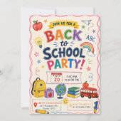 Invitation Fête de rentrée scolaire (Devant)